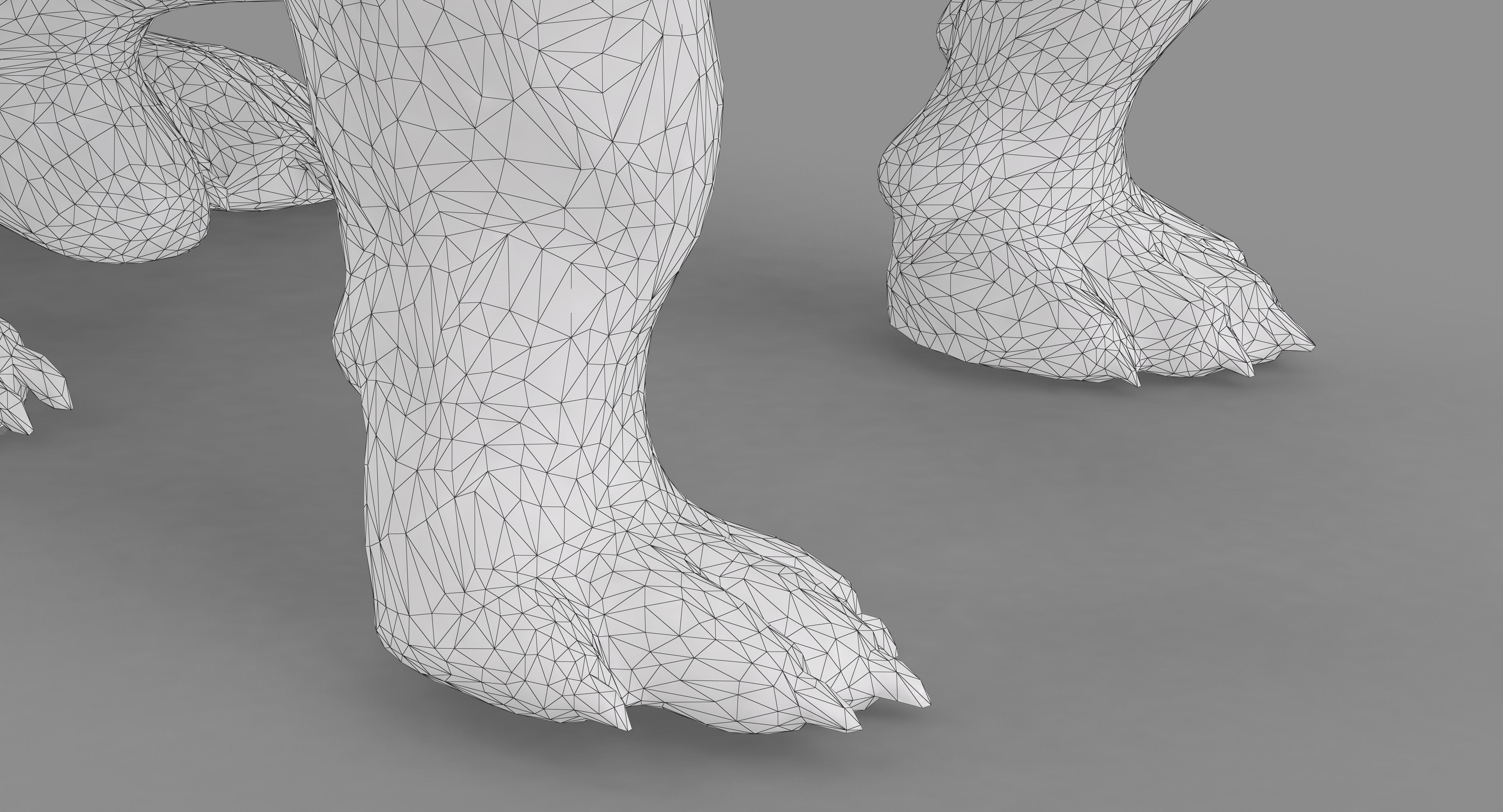 Jack Russell Sitting Low-poly 3D model_26