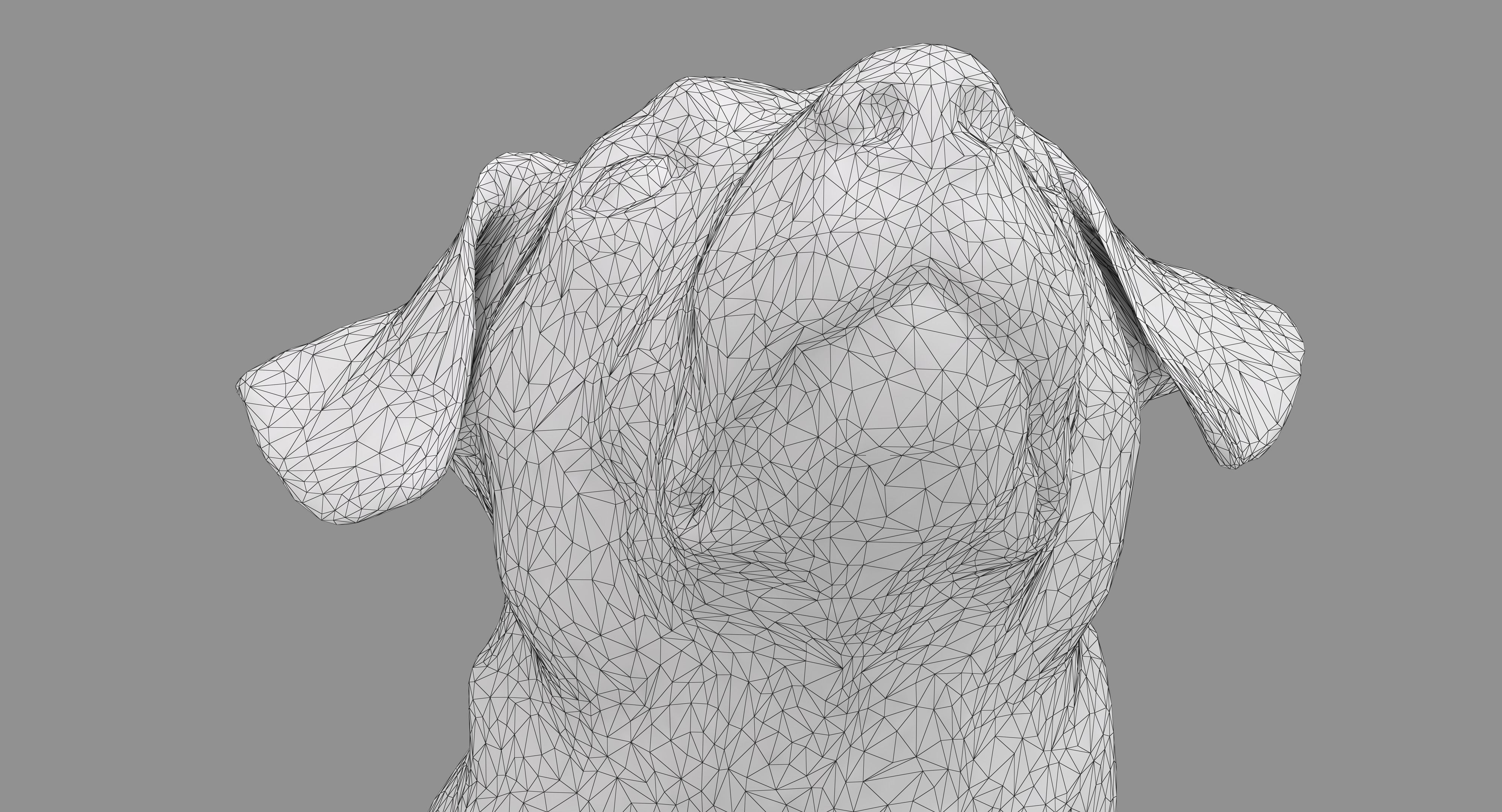 Jack Russell Sitting Low-poly 3D model_18