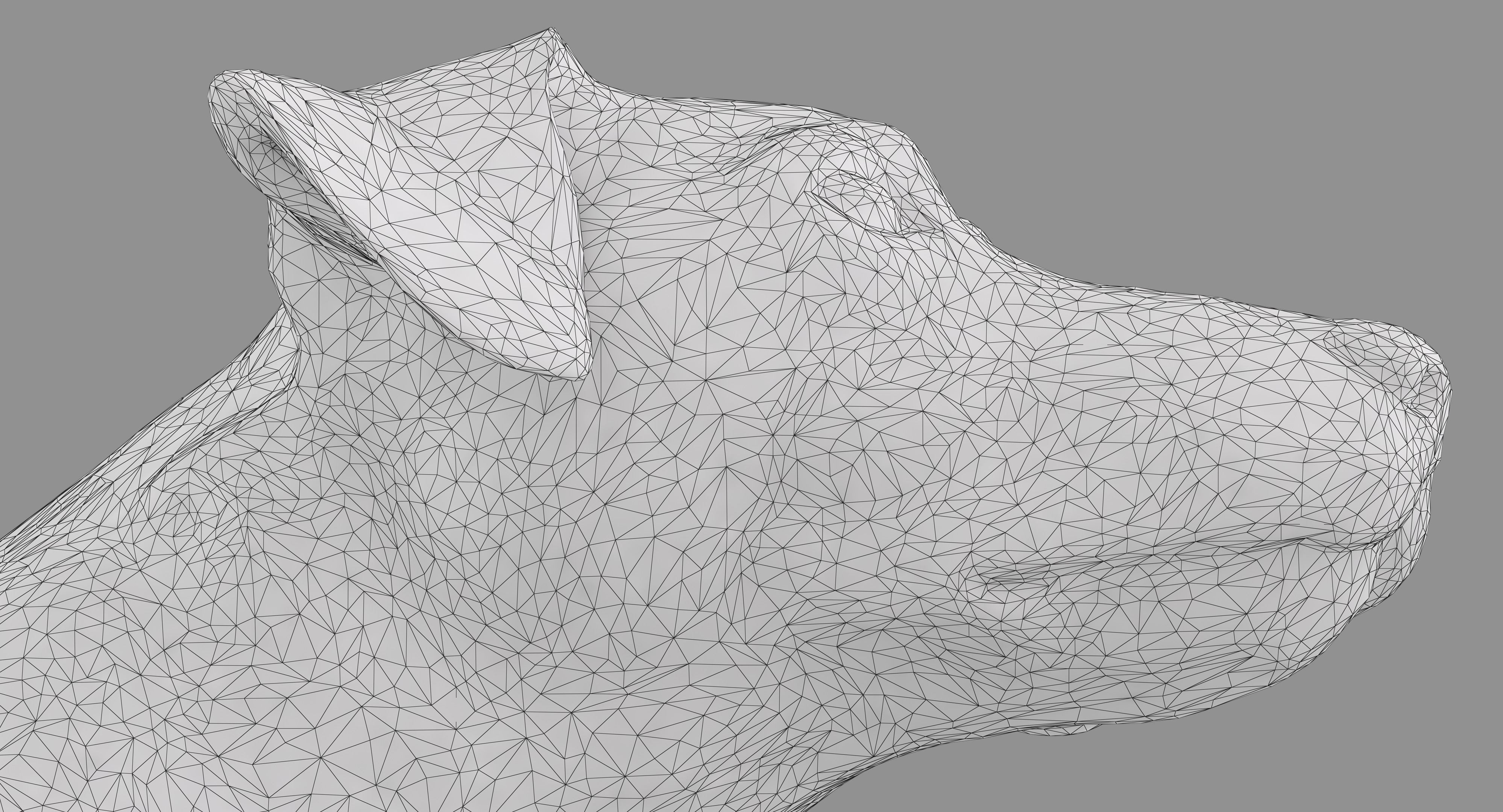 Jack Russell Sitting Low-poly 3D model_24