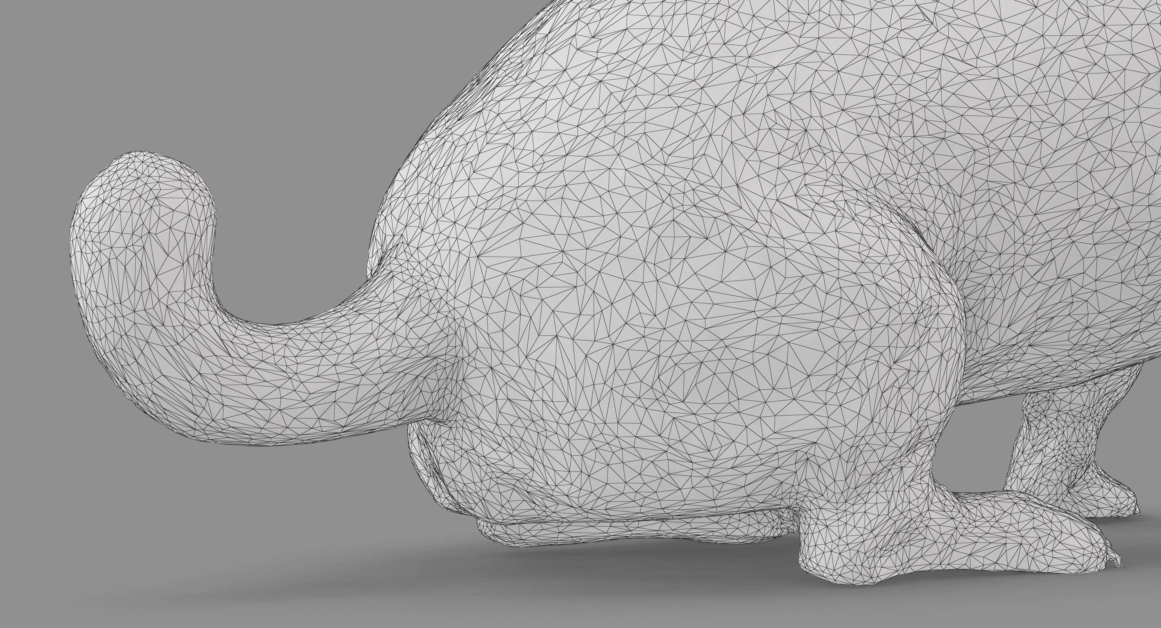 Jack Russell Sitting Low-poly 3D model_32