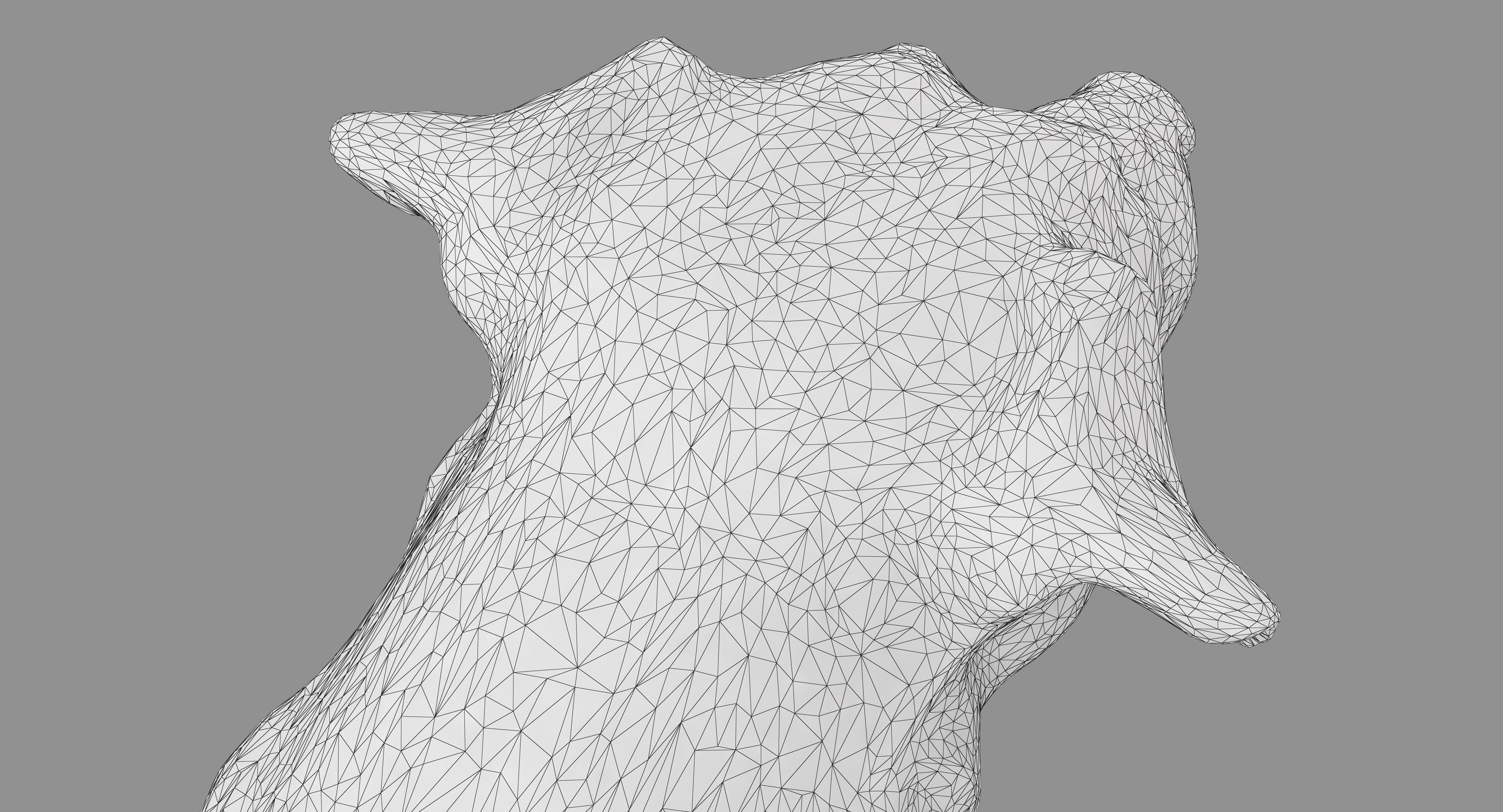 Jack Russell Sitting Low-poly 3D model_30