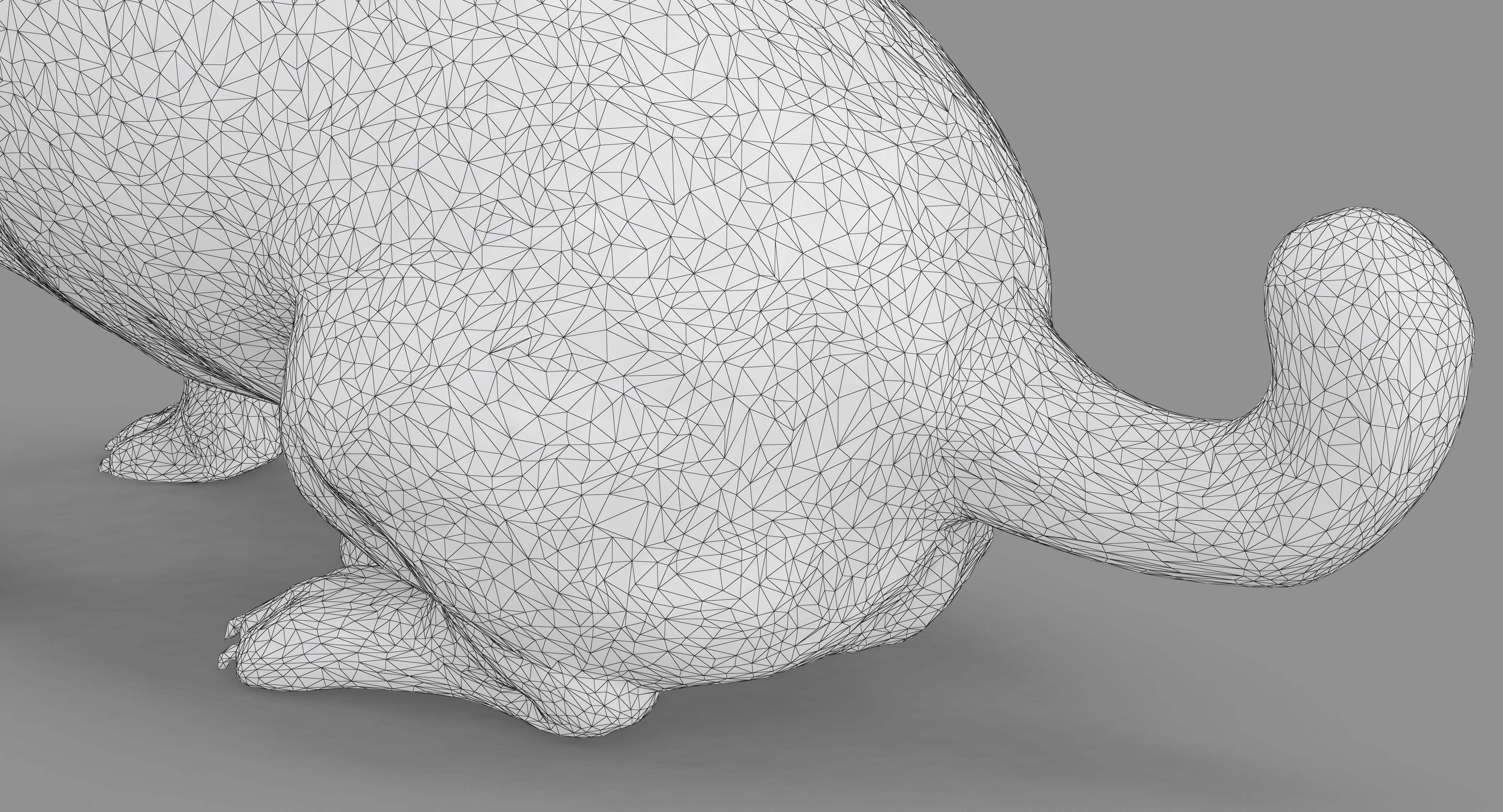 Jack Russell Sitting Low-poly 3D model_36