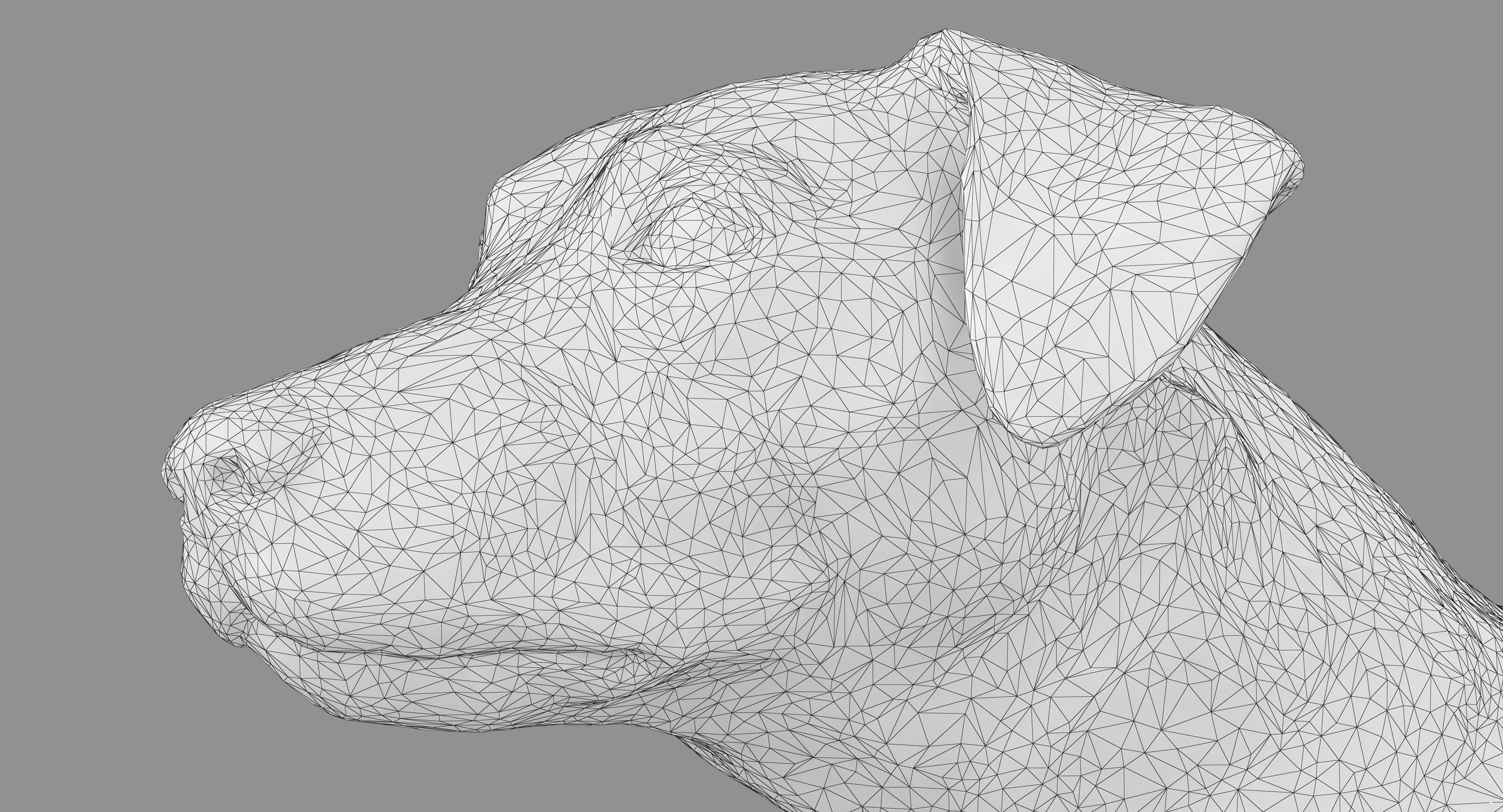 Jack Russell Sitting Low-poly 3D model_8