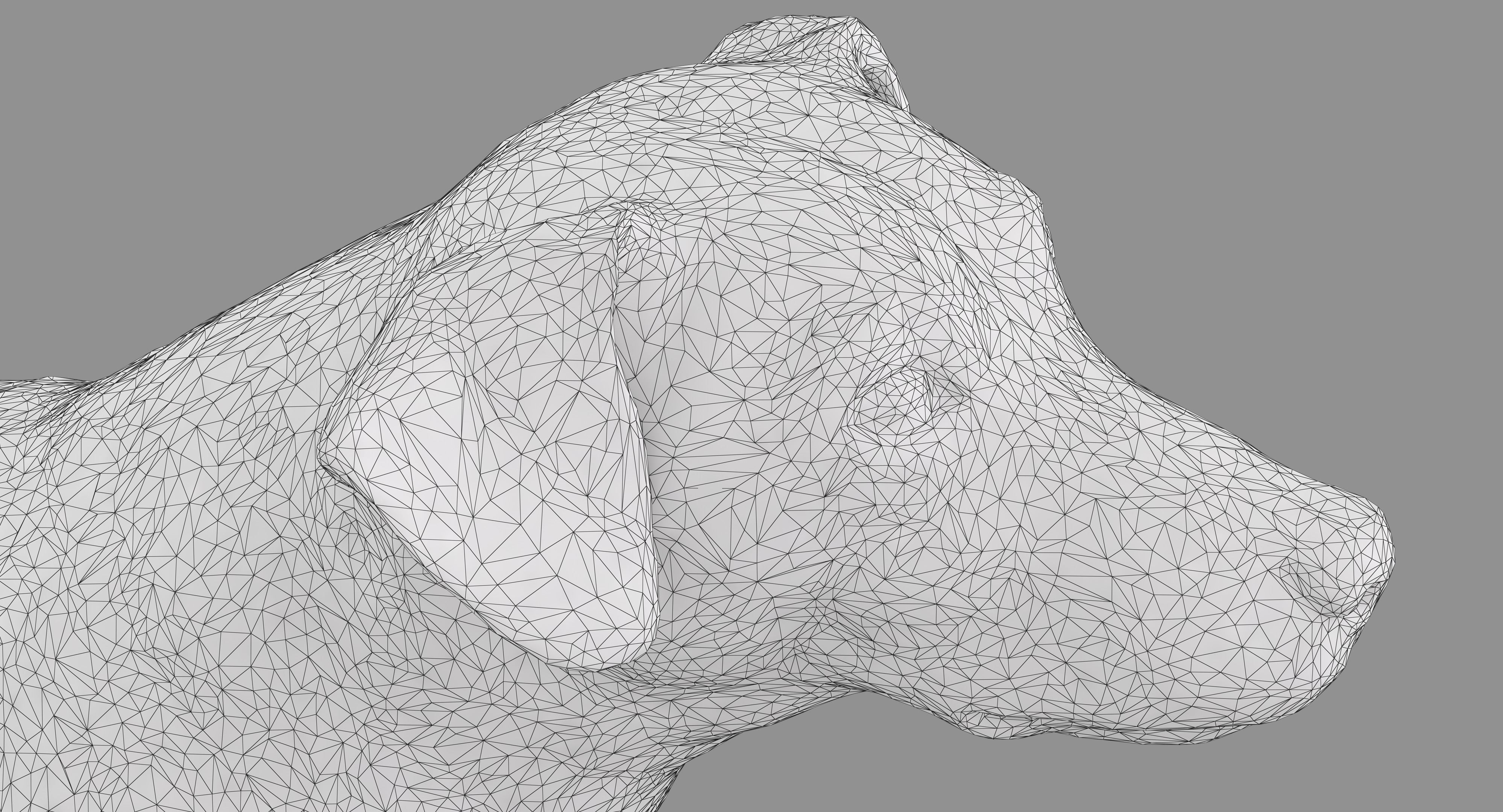 Jack Russell Sitting Low-poly 3D model_22