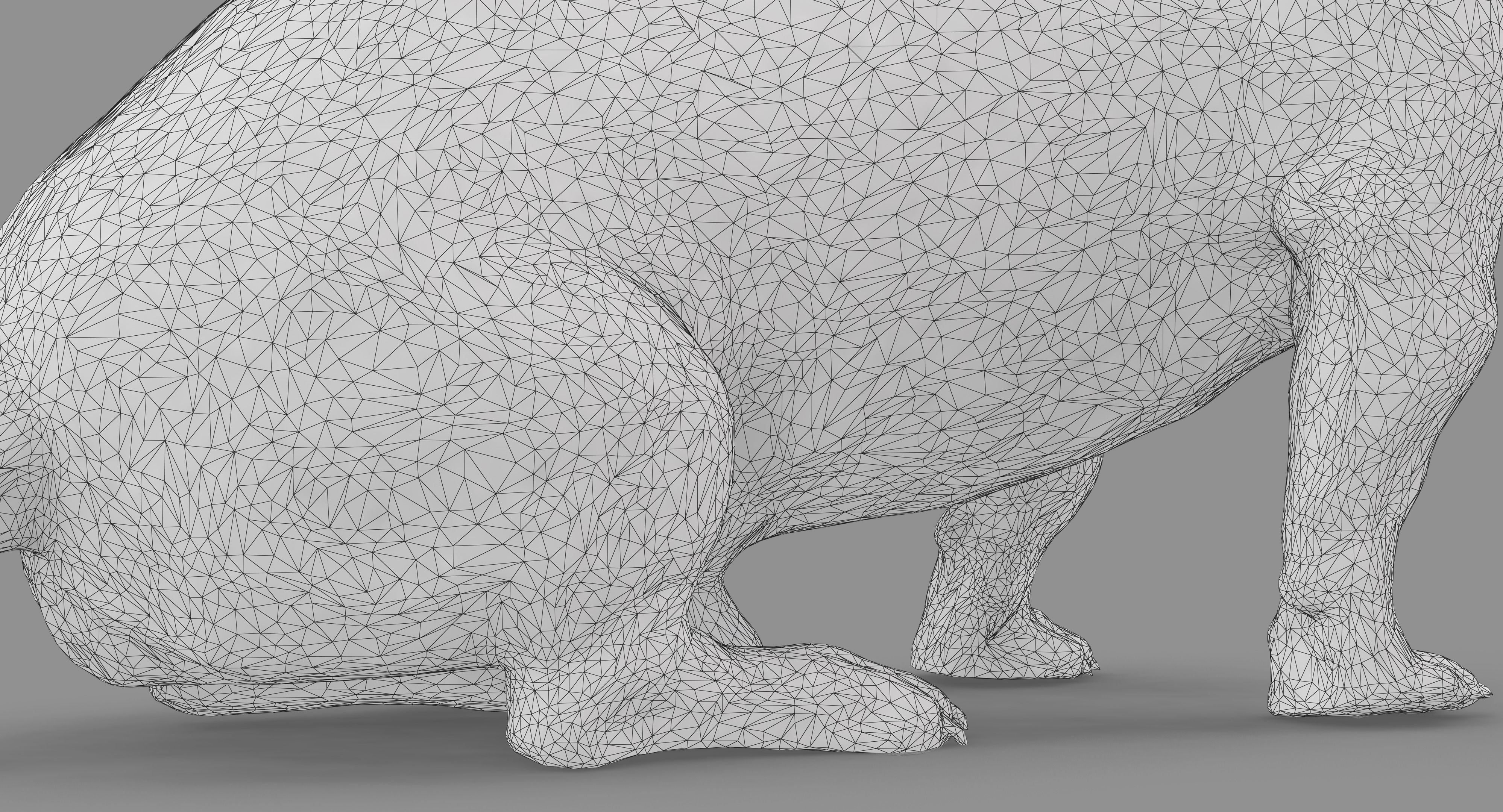 Jack Russell Sitting Low-poly 3D model_28