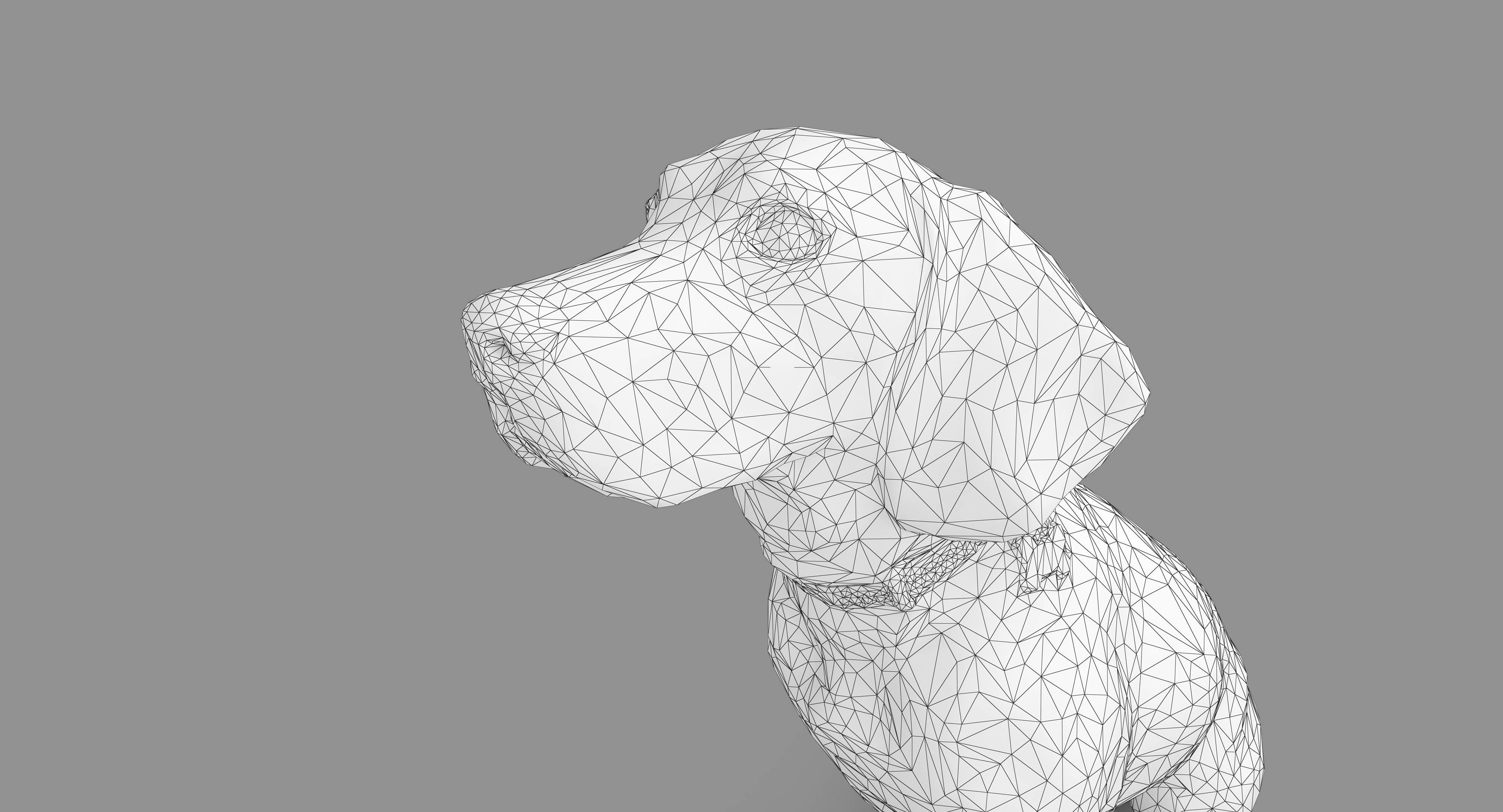 Dog Collection x4 3D model_12
