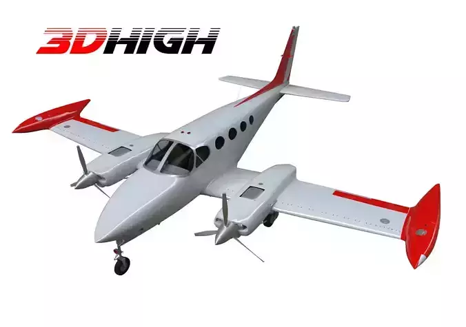 Cessna airplane 3D model
