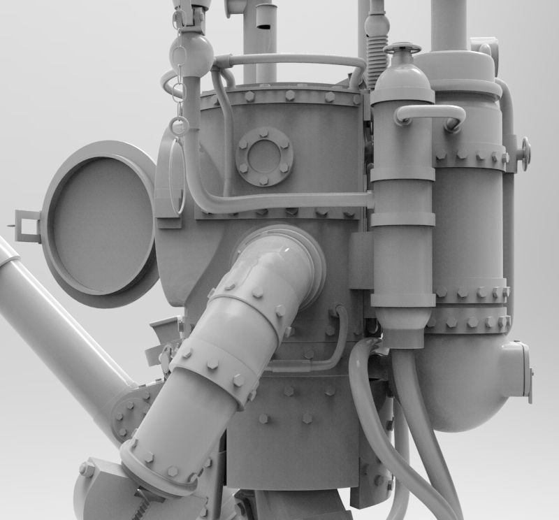 Steampunk Robot 3D model_1