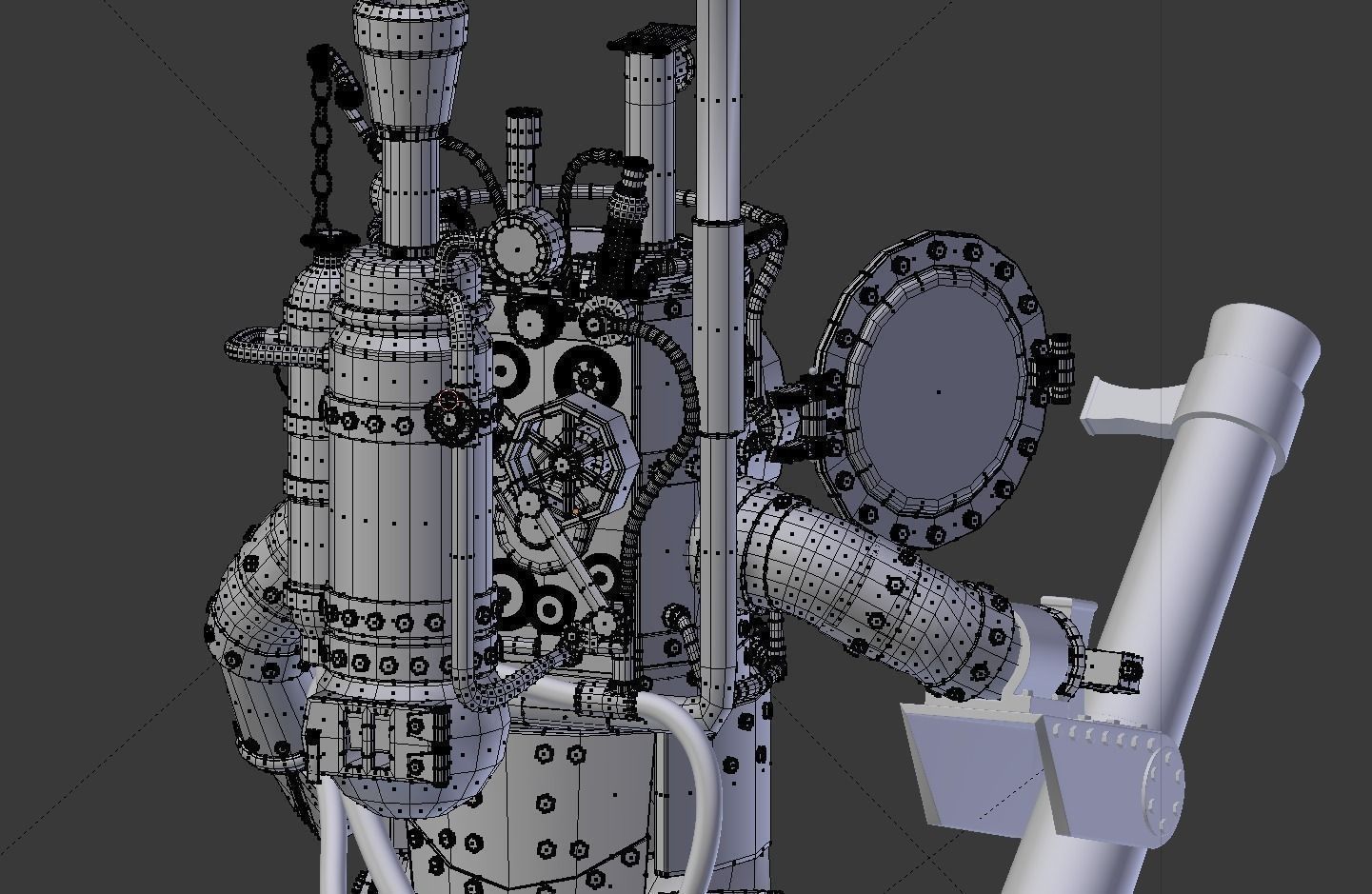 Steampunk Robot 3D model_6