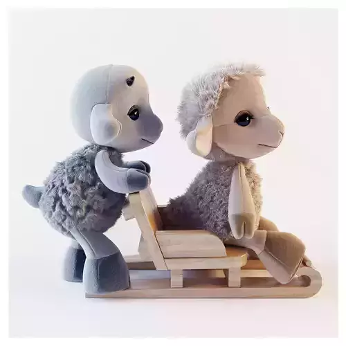 Sheep and goat toy