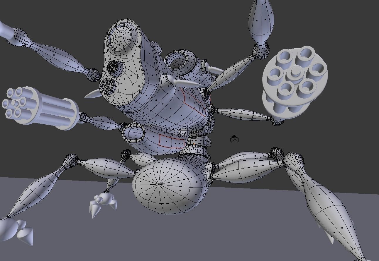 Fighting Robot 3D model_1