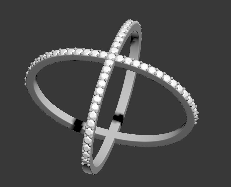 180124 R NeoClassic Cross Ring  3D print model_6