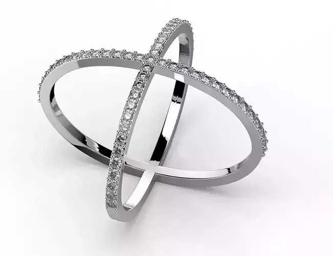 180124 R NeoClassic Cross Ring  3D print model