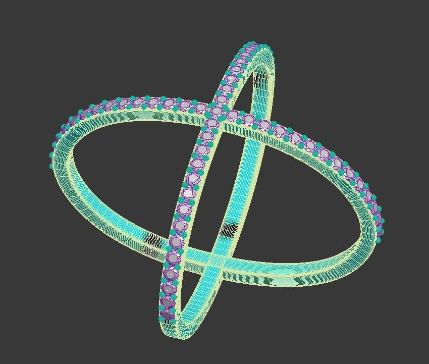 180124 R NeoClassic Cross Ring  3D print model_3