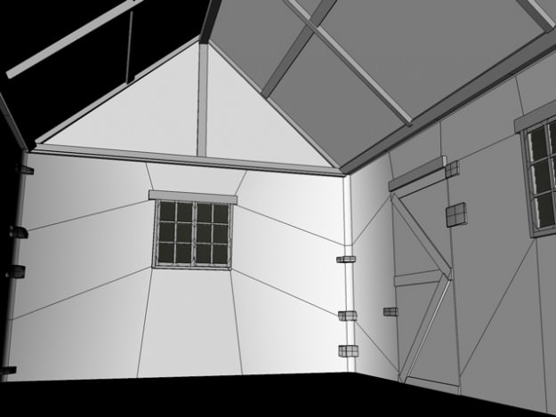 Old stone cottage 3D model_7