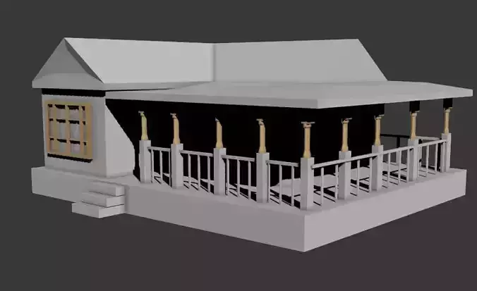 Simple House 3D model