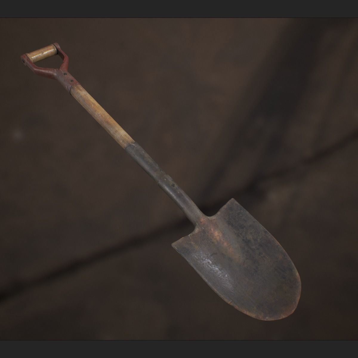 Shovel unreal engine Low-poly 3D model_6