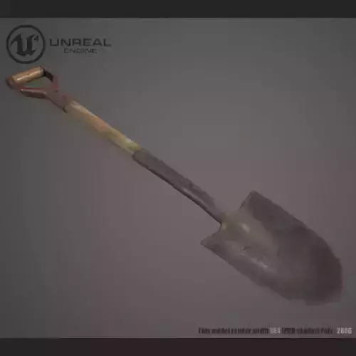 Shovel unreal engine Low-poly 3D model