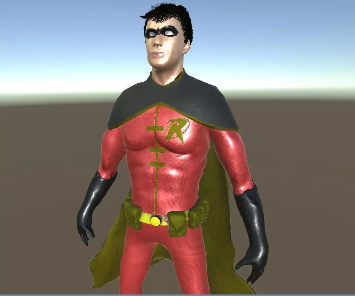 Tim Drake Robin Free low-poly 3D model
