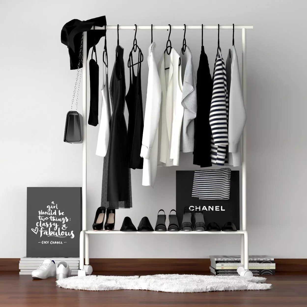 Set of clothes 1 3D model_0