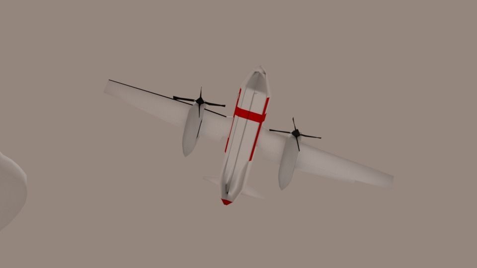 VH-ZZP  Bombardier  low poly Low-poly 3D model_3