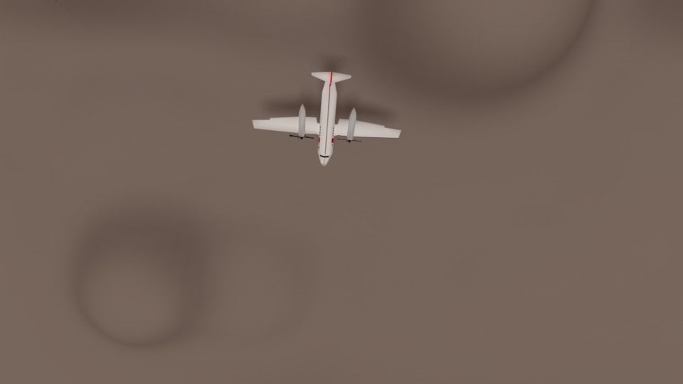 VH-ZZP  Bombardier  low poly Low-poly 3D model_4
