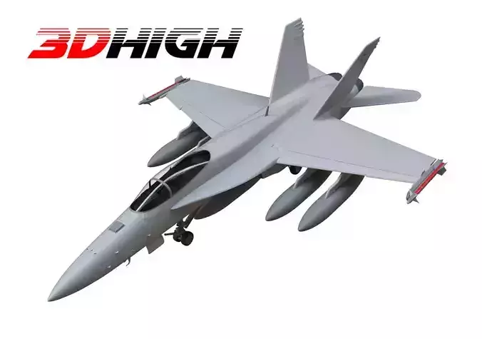 F18 airforce 3D model