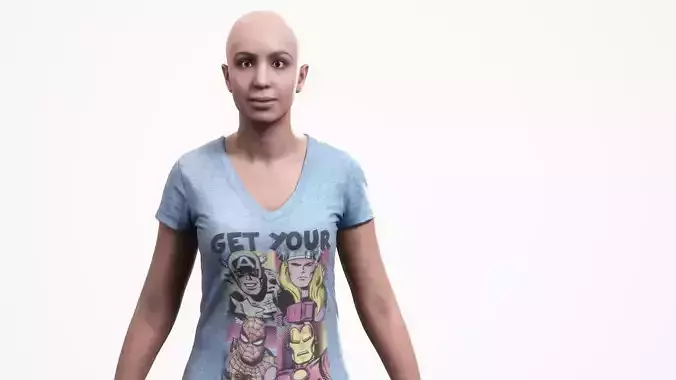 Human Woman Scan - 163F