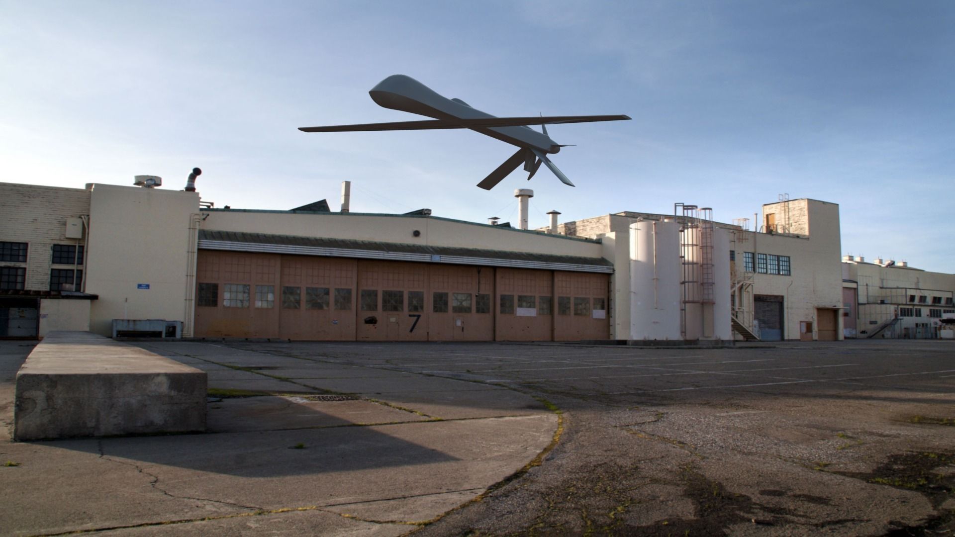 General Atomics MQ-1 Predator Free 3D print model_1