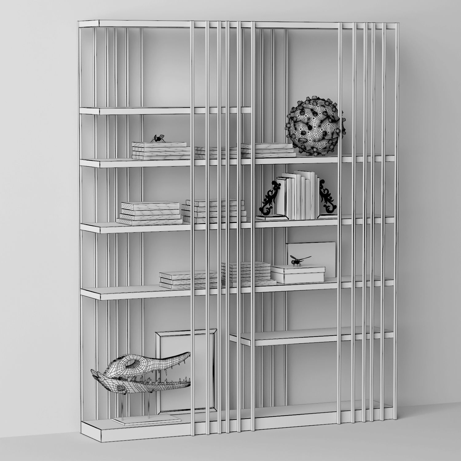 Cattelan Italia rack 3D model_4
