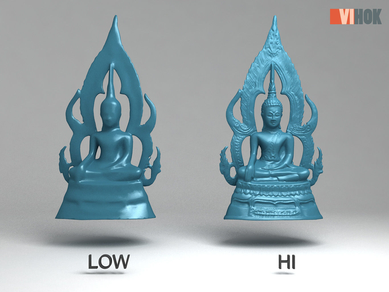 Ancient Buddhas - Phra Buddha Chinnarat 3D print model_11