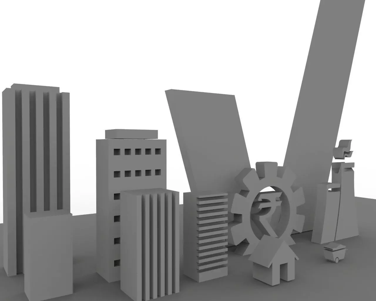 3D model Simple 3d building scene VR / AR / low-poly | CGTrader