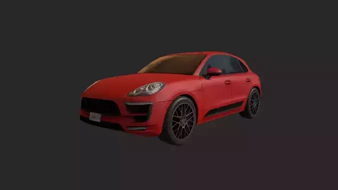 Low Poly Car 5 porsche macan
