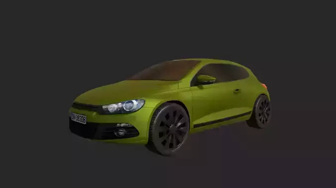 Low Poly Car 7 volkswagen polo