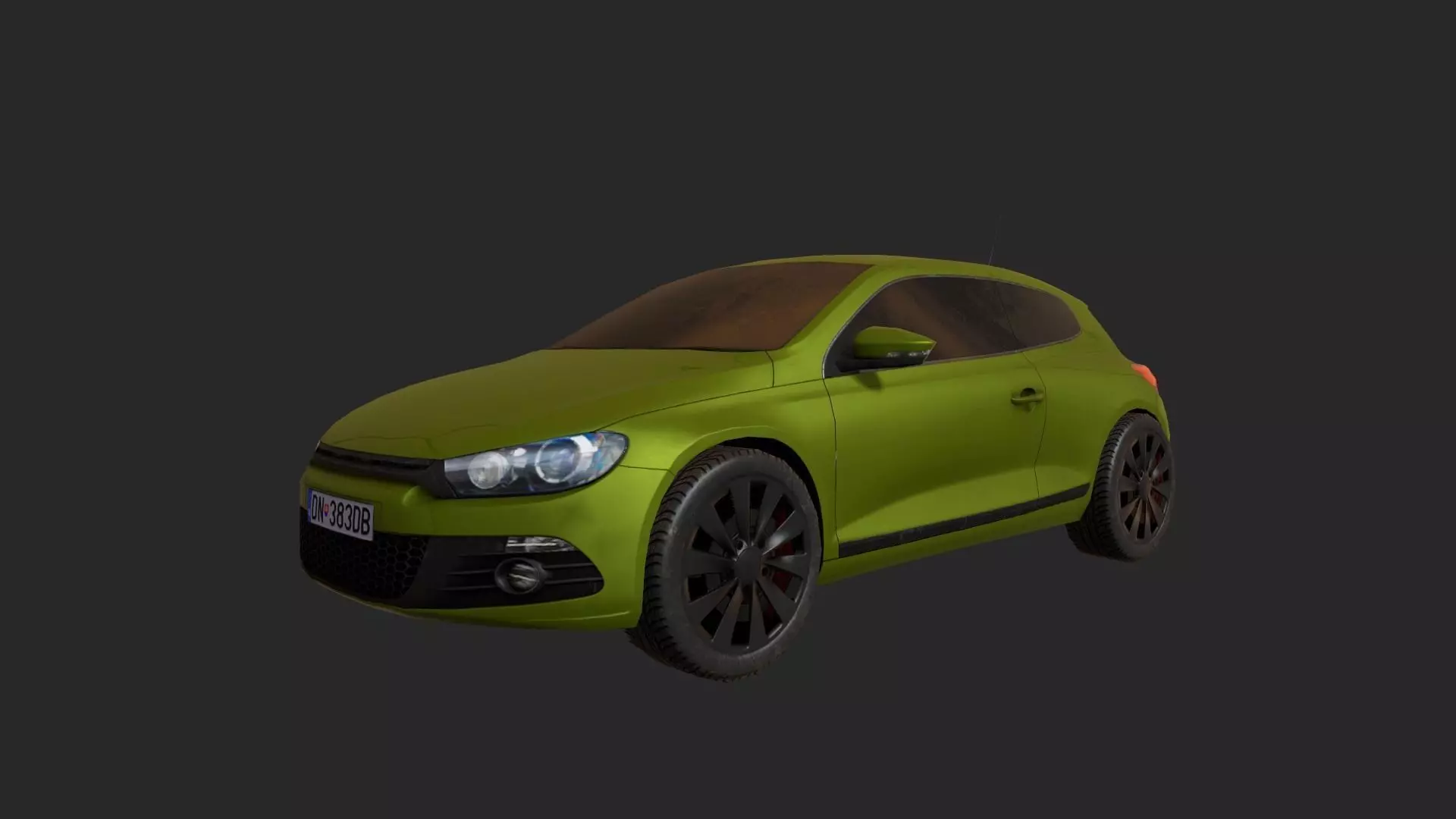 Low Poly Car 7 volkswagen polo Low-poly 3D model