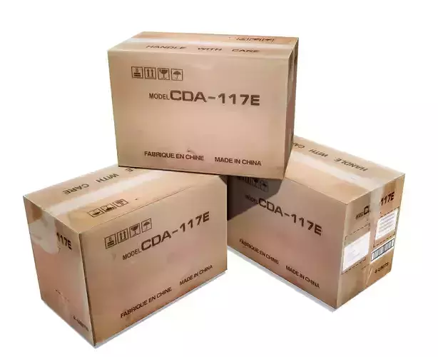 Cardboard Box Low-poly 3D model