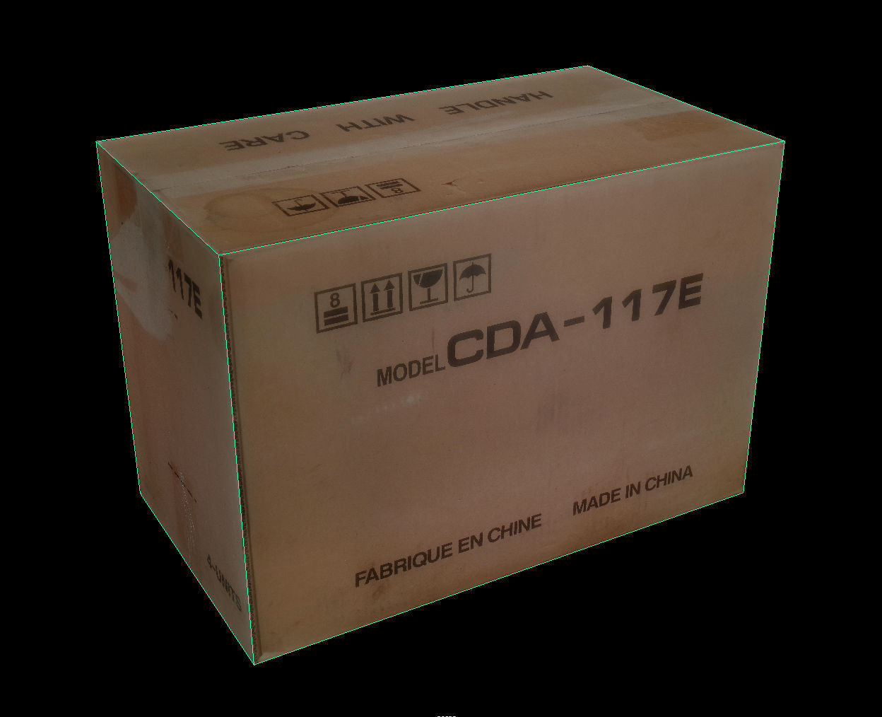 Cardboard Box Low-poly 3D model_8