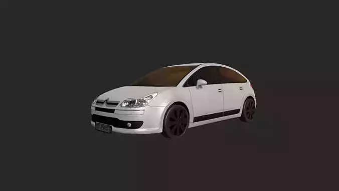 Low Poly Car 8 citroen Low-poly 3D model
