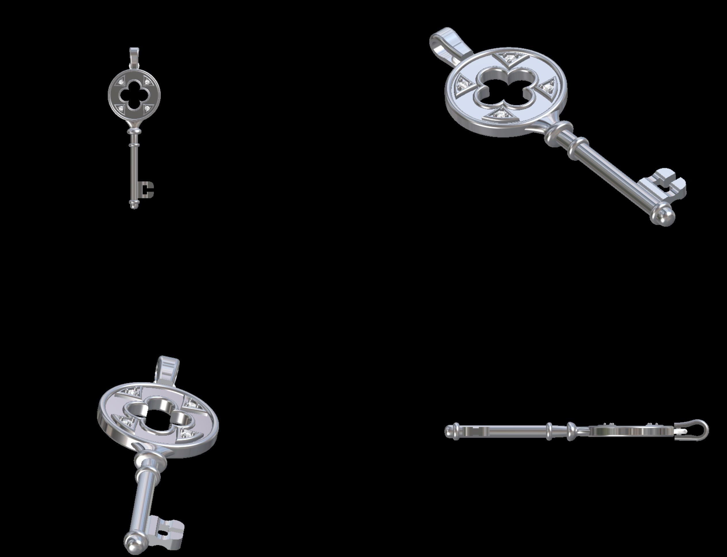 Key Pendant 3D print model_1