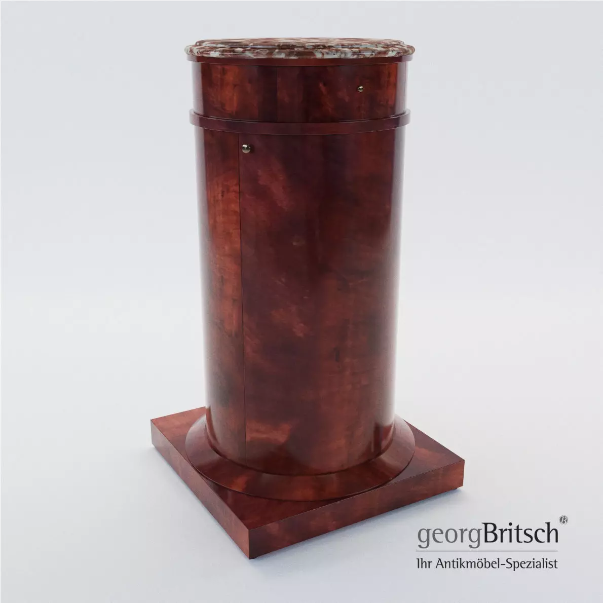 Trommel biedermeier commode - Germany 1825 - Georg Britsch 3D model