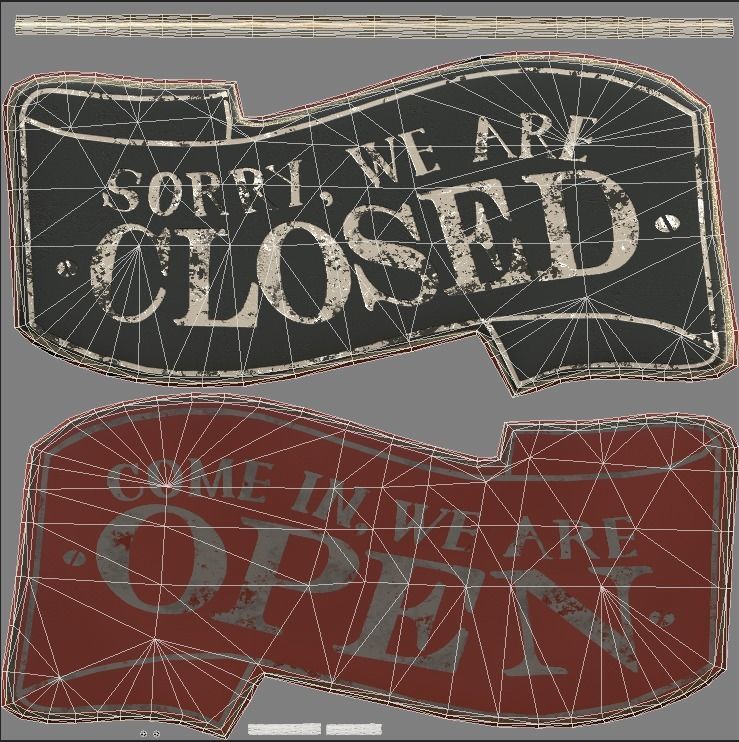 3d asset open closed