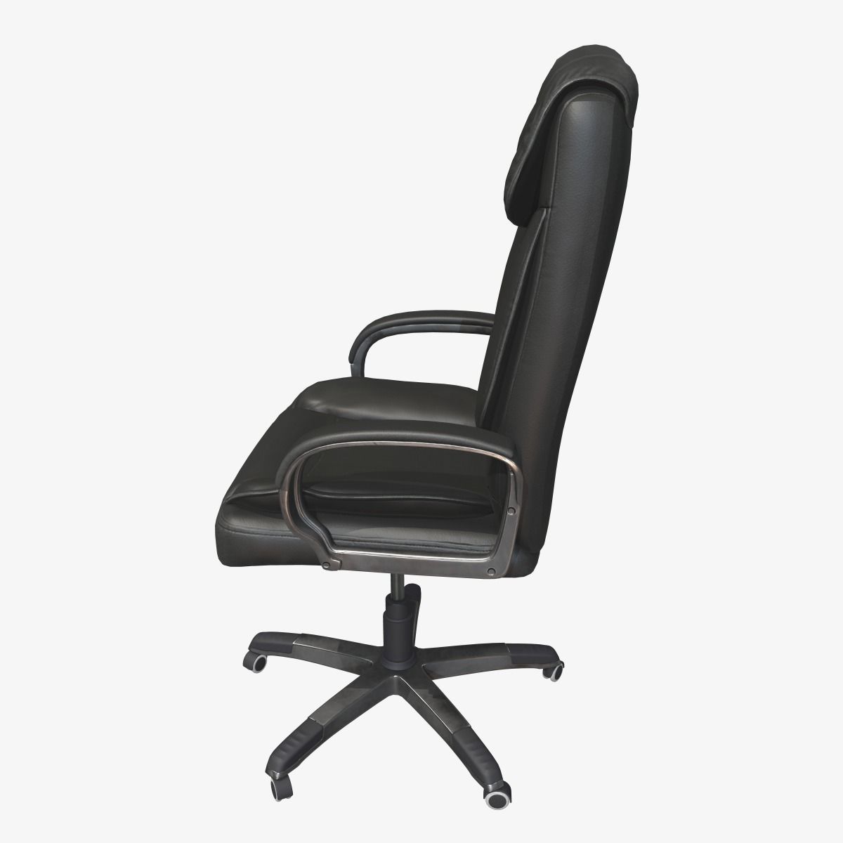 Office Chair Low-poly 3D model_7