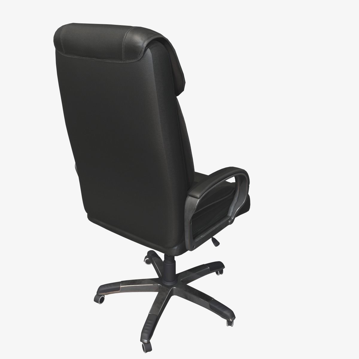 Office Chair Low-poly 3D model_5