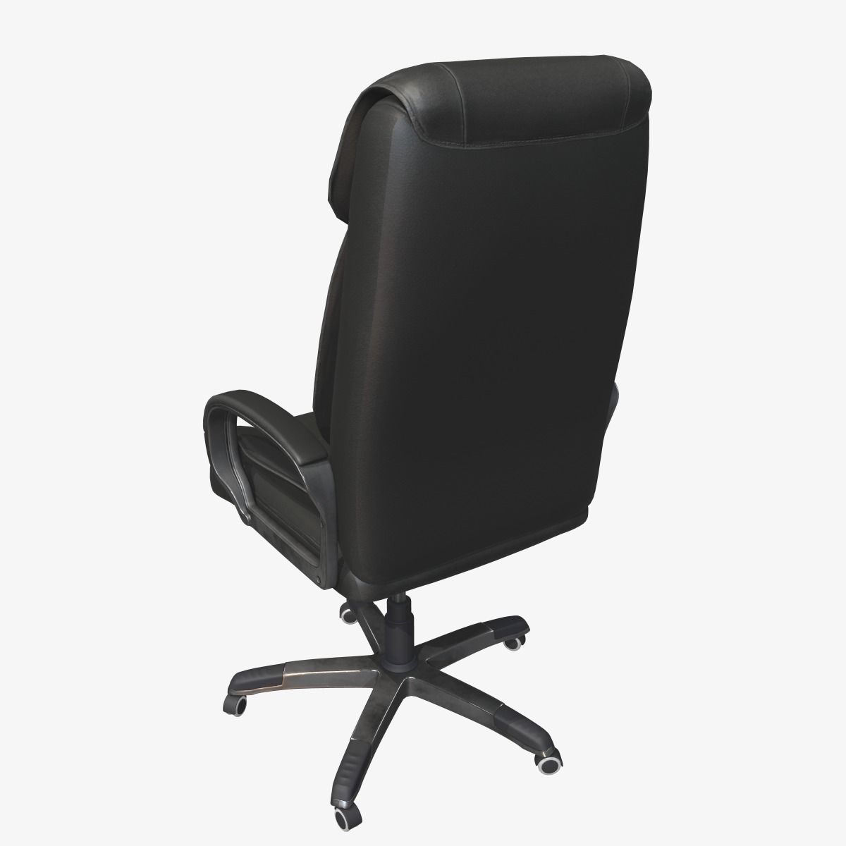 Office Chair Low-poly 3D model_6