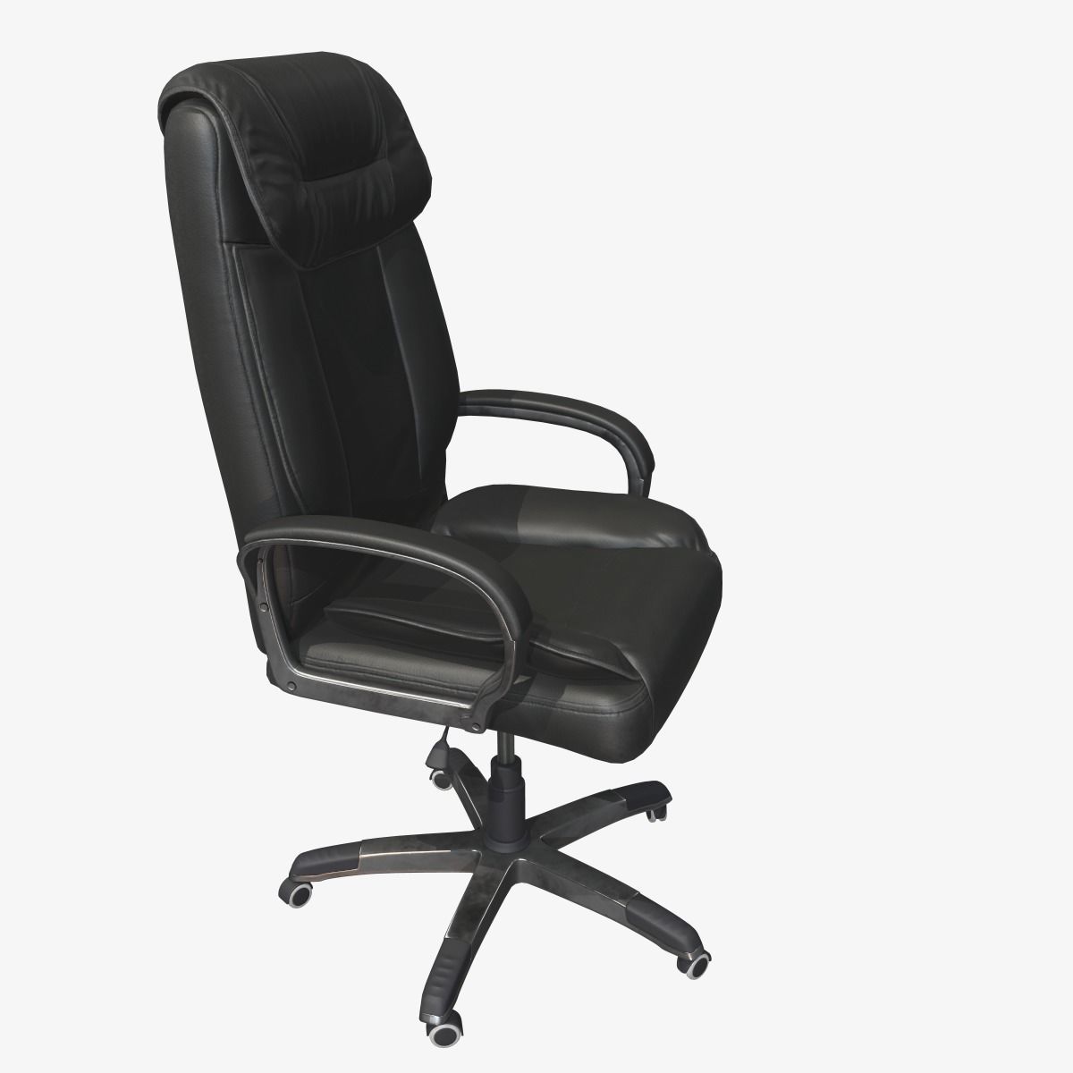 Office Chair Low-poly 3D model_1