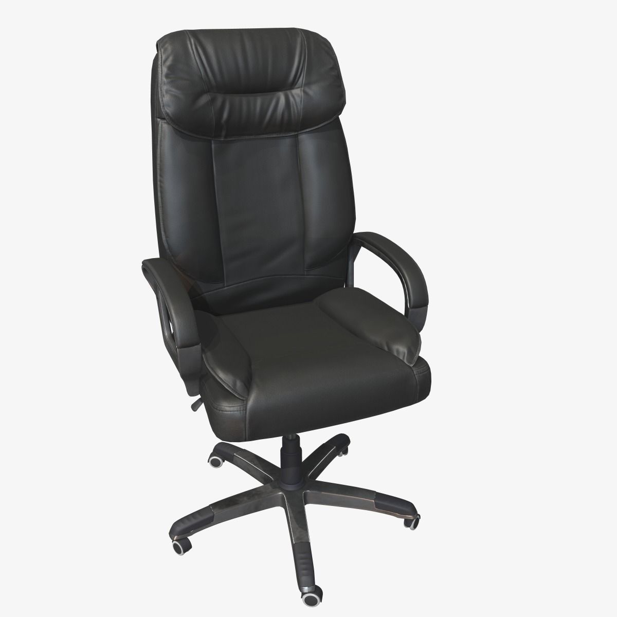 Office Chair Low-poly 3D model_2