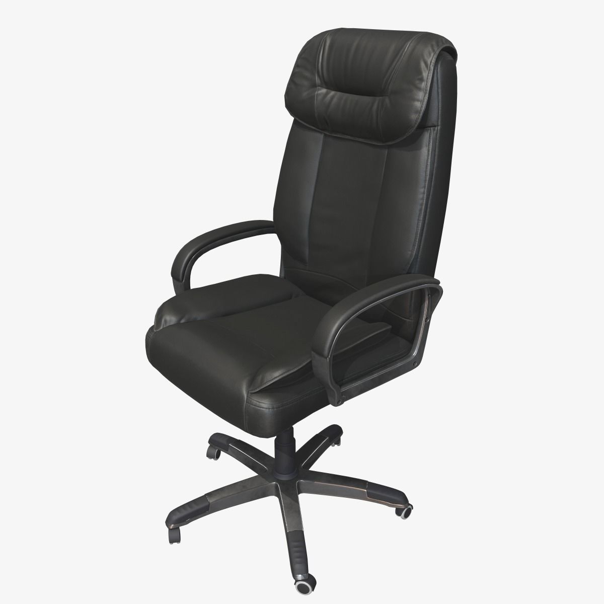 Office Chair Low-poly 3D model_8