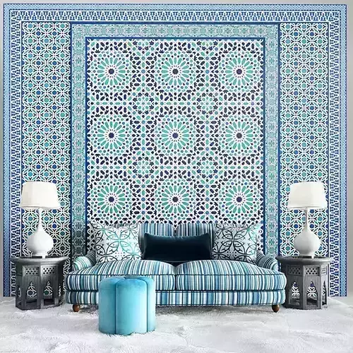 Majlis moroccan wall mural