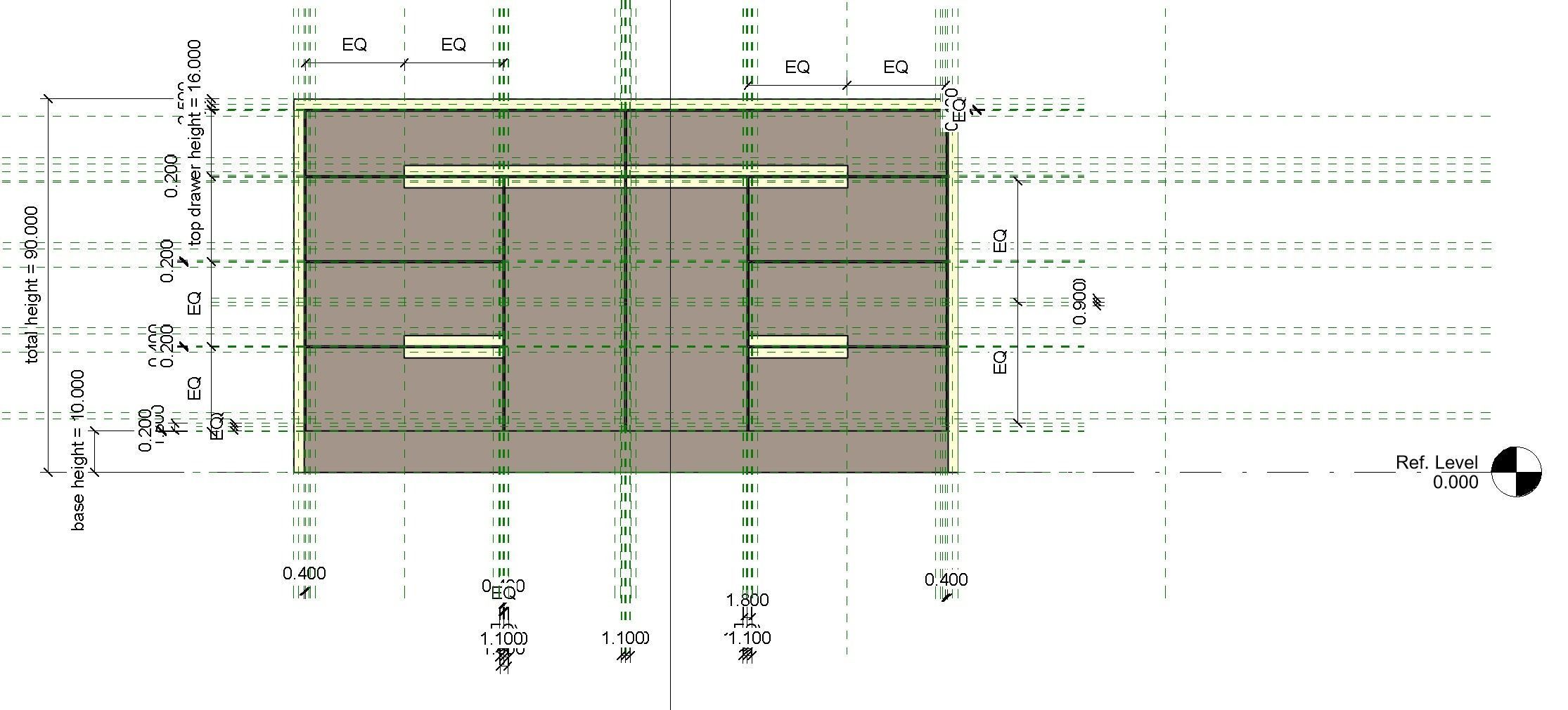 3D Revit 2018 Dresser family 3D model_4