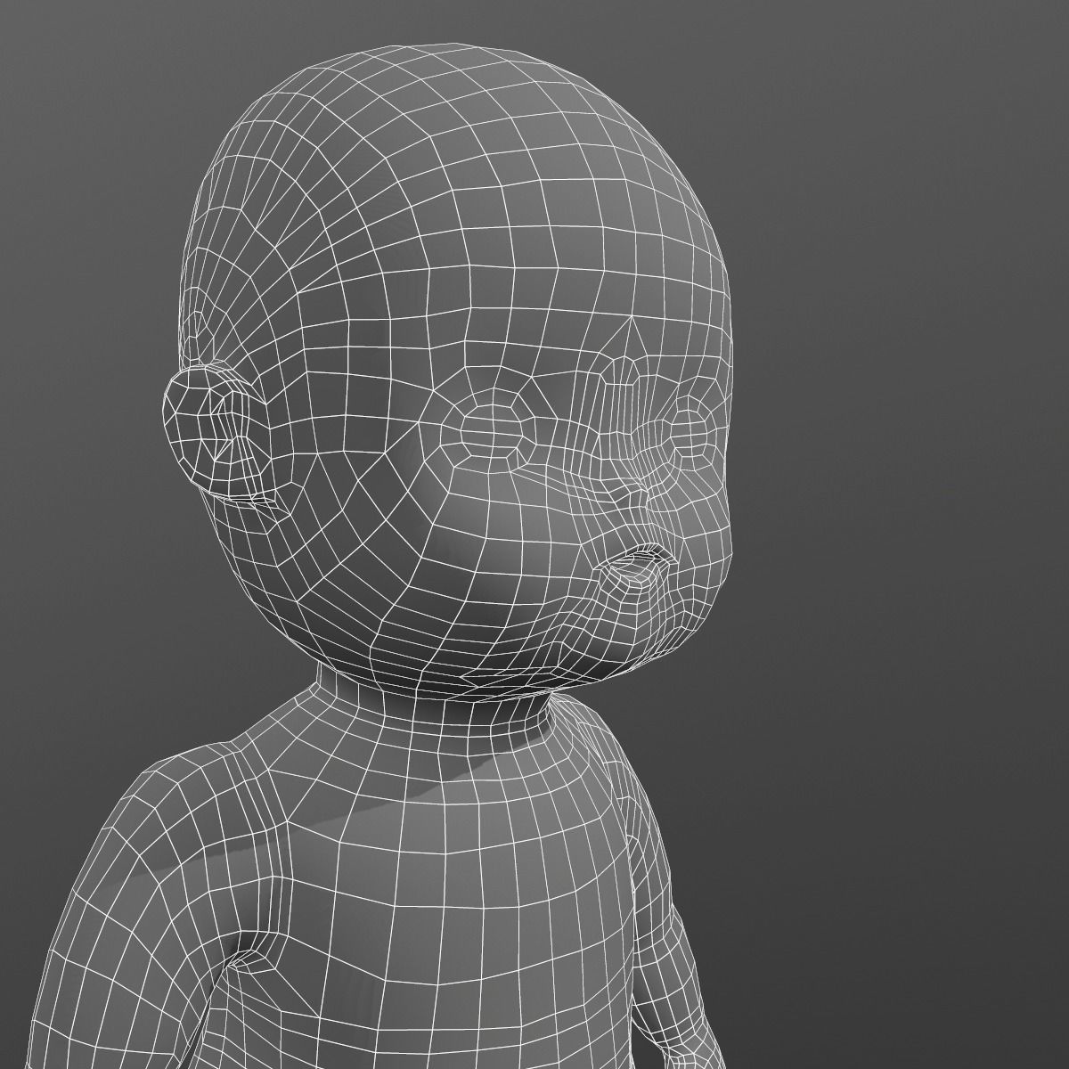 Merocyan Baby Doll model Low-poly 3D model_13